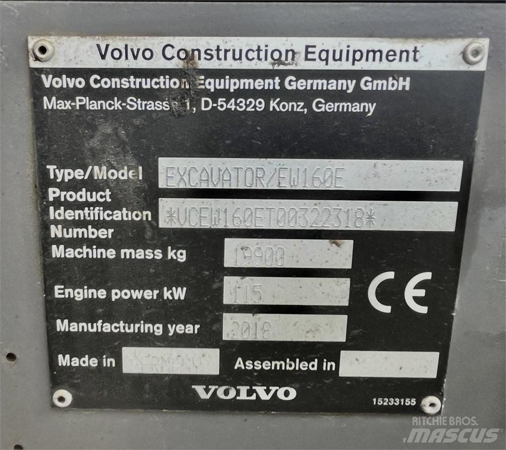Volvo EW 160 E Kolová rýpadla