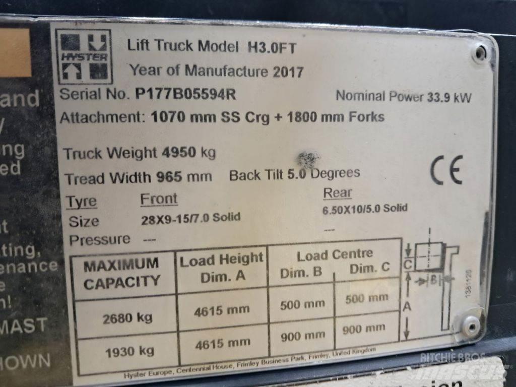 Hyster H3.0FT Akumulátorové vozíky