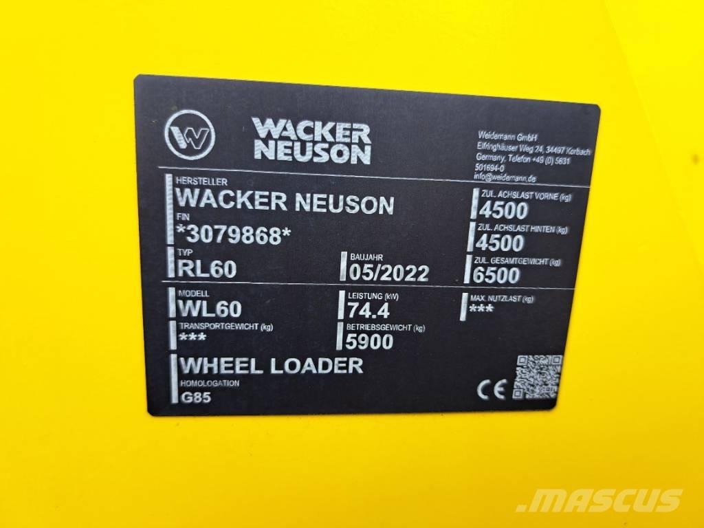 Wacker Neuson WL60 Kolové nakladače