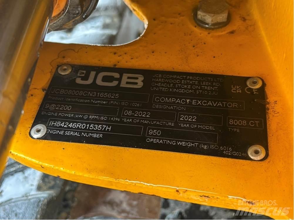 JCB MICRO 8008 Mini rýpadla < 7t