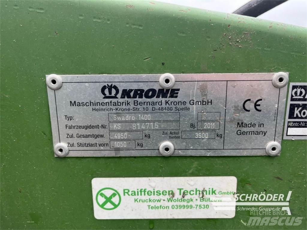 Krone SWADRO 1400 Řádkovače