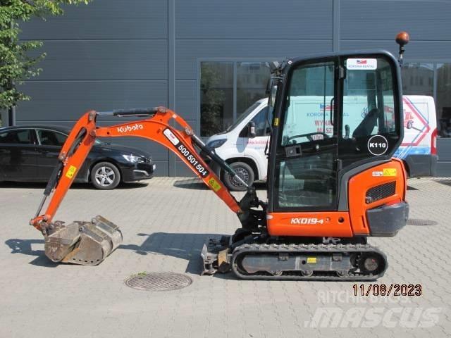 Kubota KX 019-4 Mini rýpadla < 7t