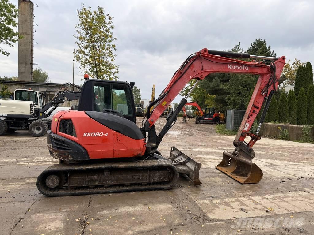 Kubota KX 080-4 Midi rýpadla 7t - 12t