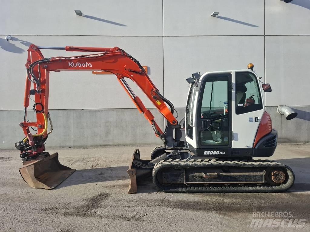Kubota KX 080-3 Midi rýpadla 7t - 12t
