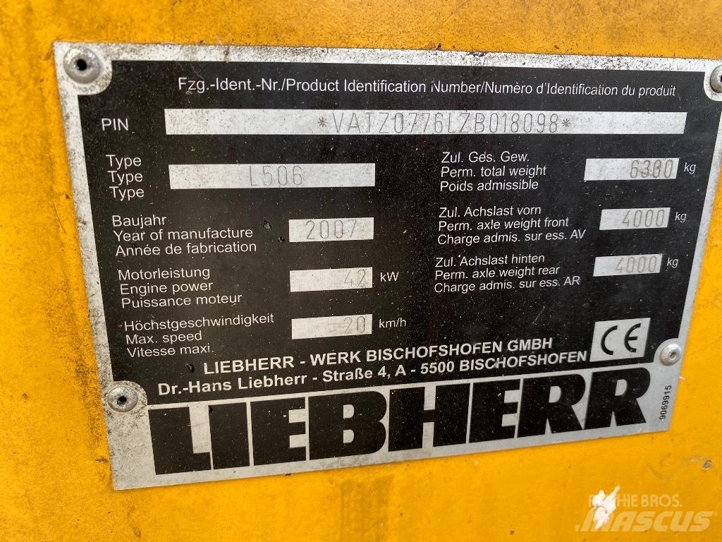 Liebherr 506 Stereo Kolové nakladače