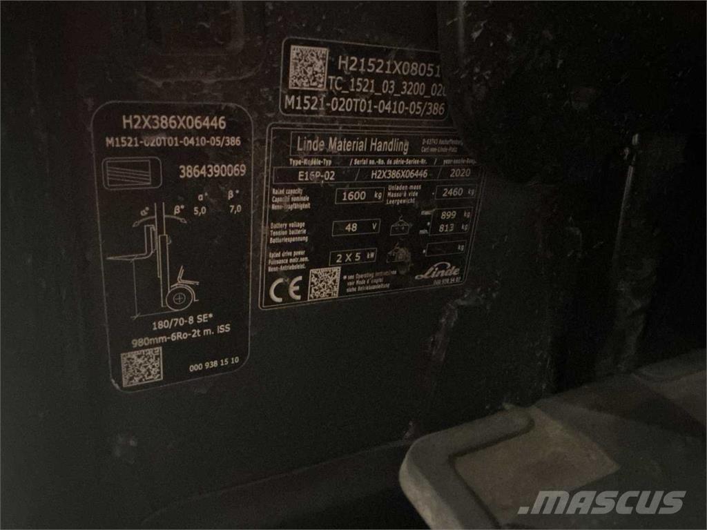 Linde E16P Akumulátorové vozíky