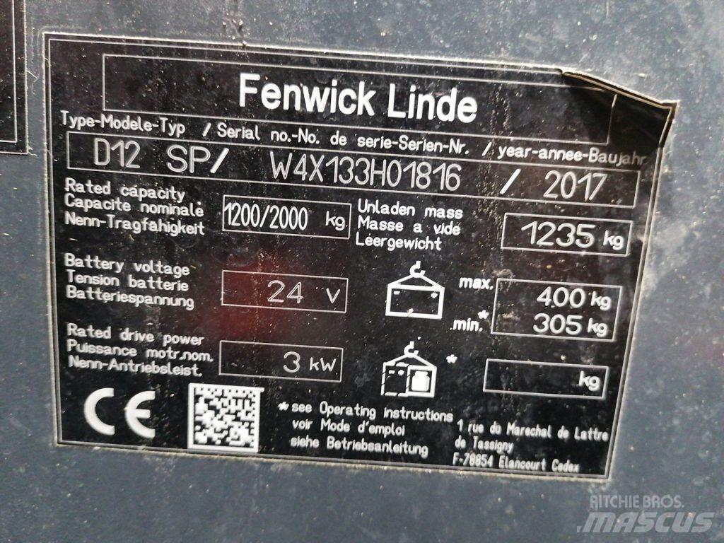 Linde D12 SP Ručně vedené vysokozdvižné vozíky
