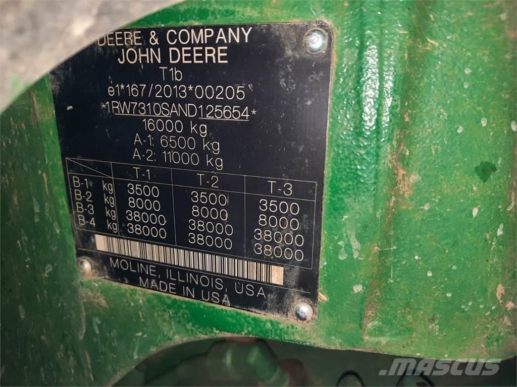 John Deere 7r310 Traktory