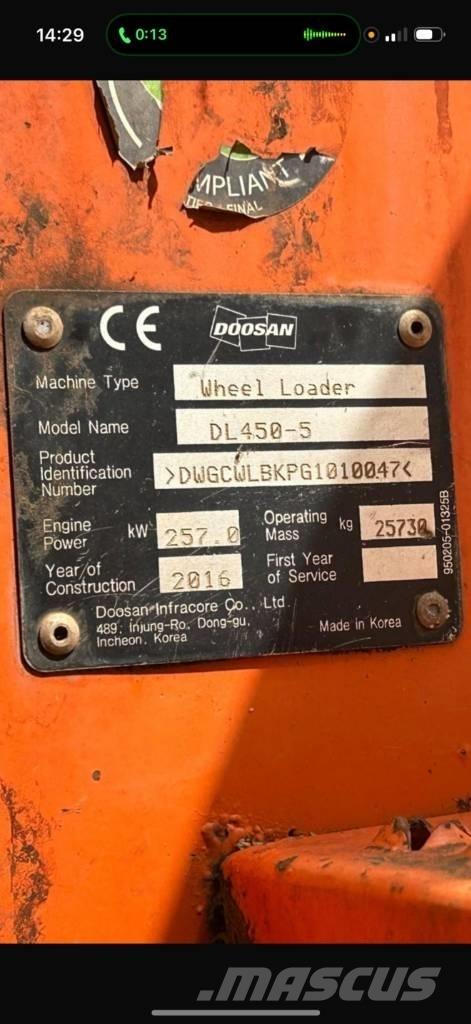 Doosan DL 450-5 Kolové nakladače