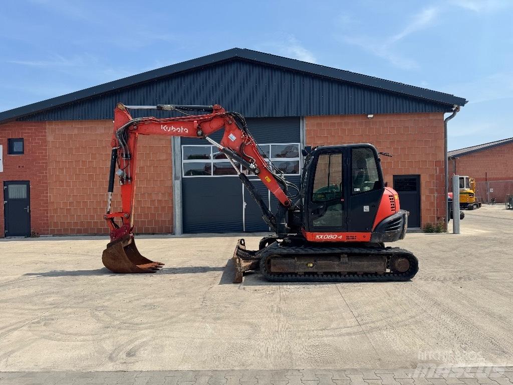 Kubota KX 080-4 Midi rýpadla 7t - 12t