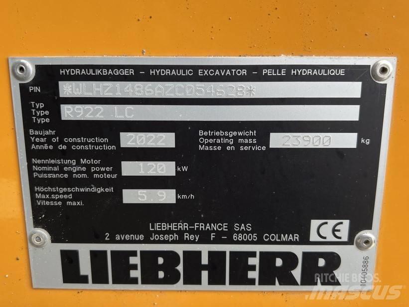 Liebherr R922 LC Pásová rýpadla