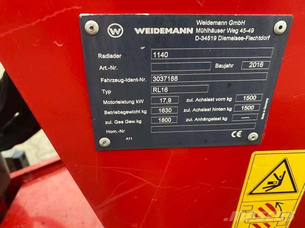 Weidemann 1140 Kolové nakladače