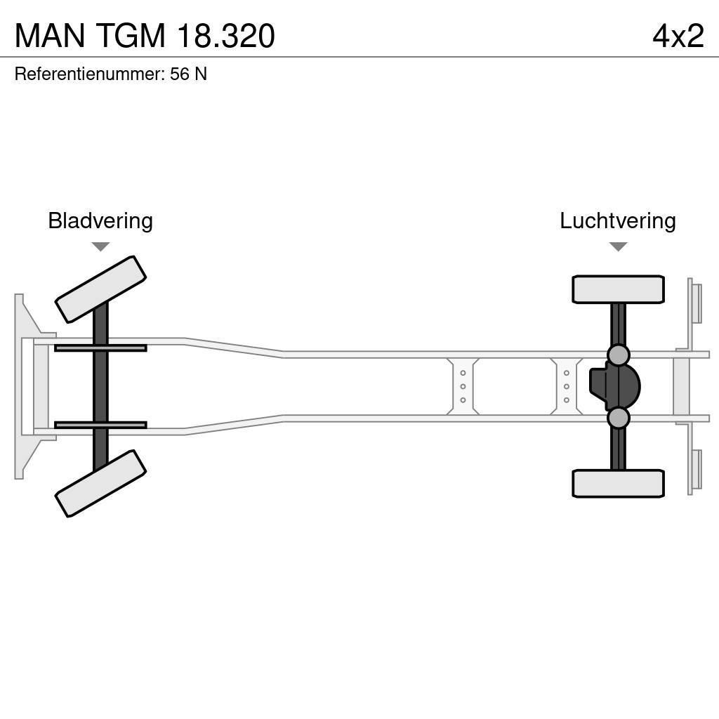 MAN TGM 18.320 Hákový nosič kontejnerů