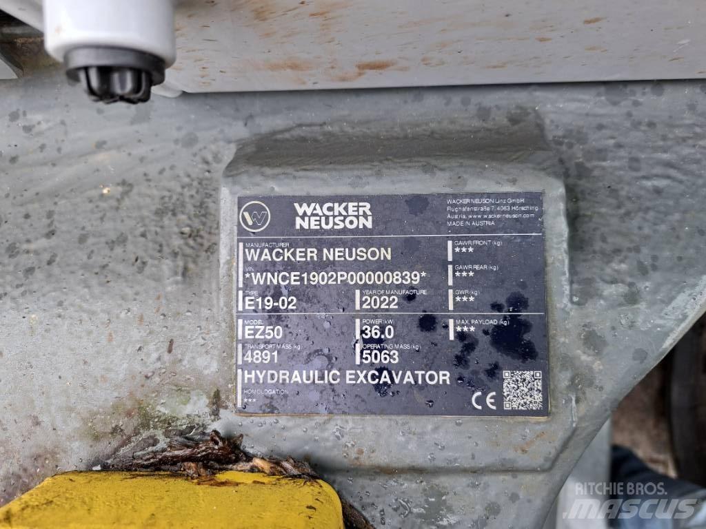 Wacker Neuson EZ50 Pásová rýpadla
