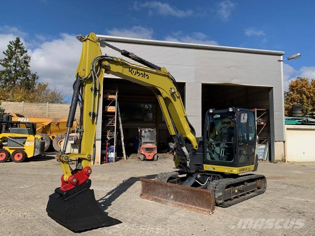 Kubota KX080-4@ Midi rýpadla 7t - 12t