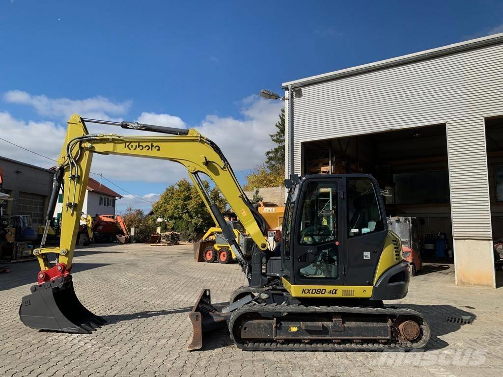 Kubota KX080-4@ Midi rýpadla 7t - 12t