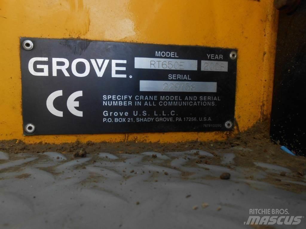 Grove RT 650 E Jeřáby pro těžký terén