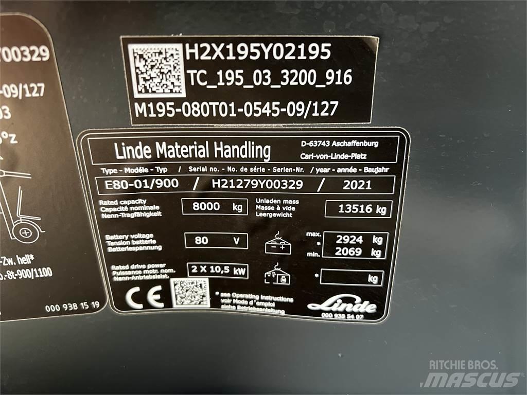 Linde E80/900 Akumulátorové vozíky