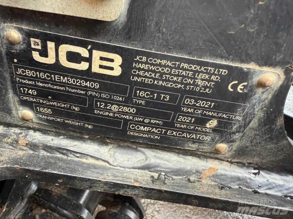 JCB 16 C-1 Mini rýpadla < 7t