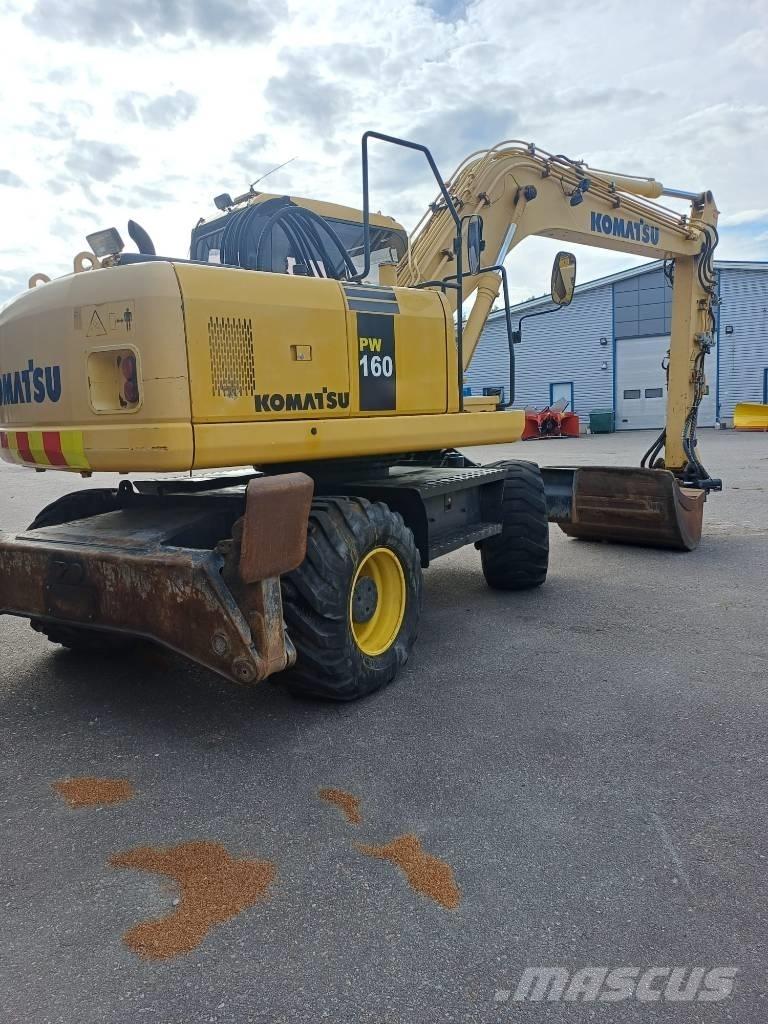 Komatsu PW 160-7-4x4 Kolová rýpadla