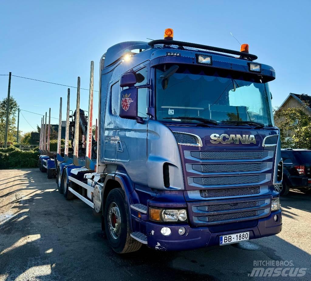 Scania R 500 Vozy na přepravu kmenů