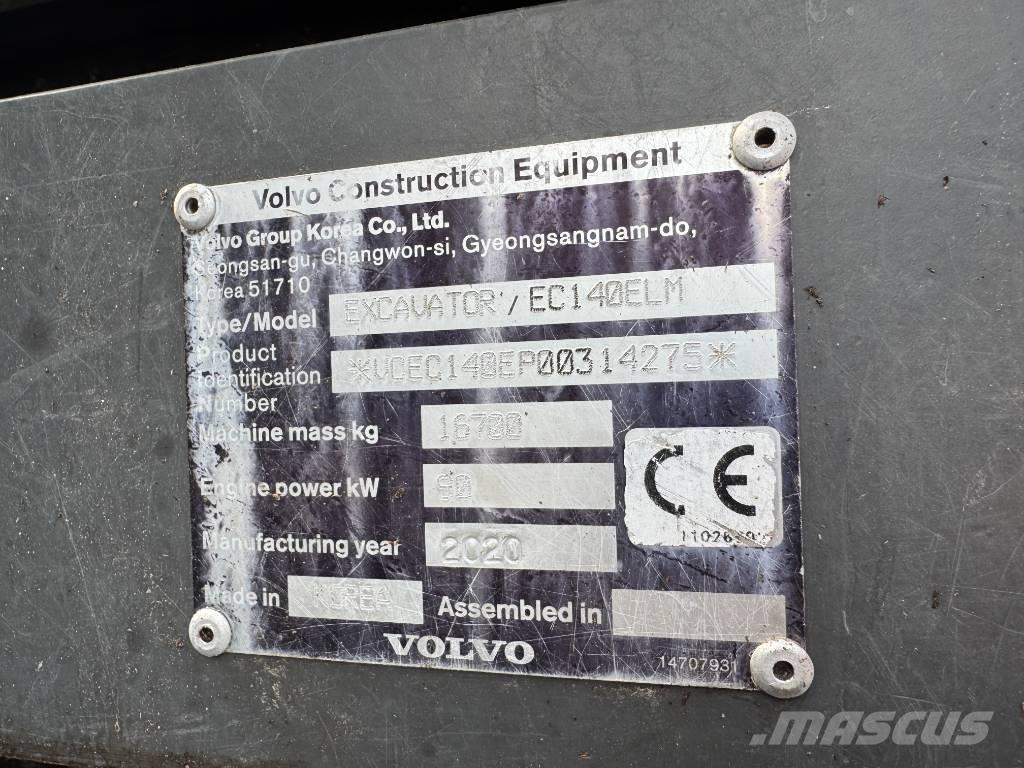 Volvo EC 140 ELM Pásová rýpadla