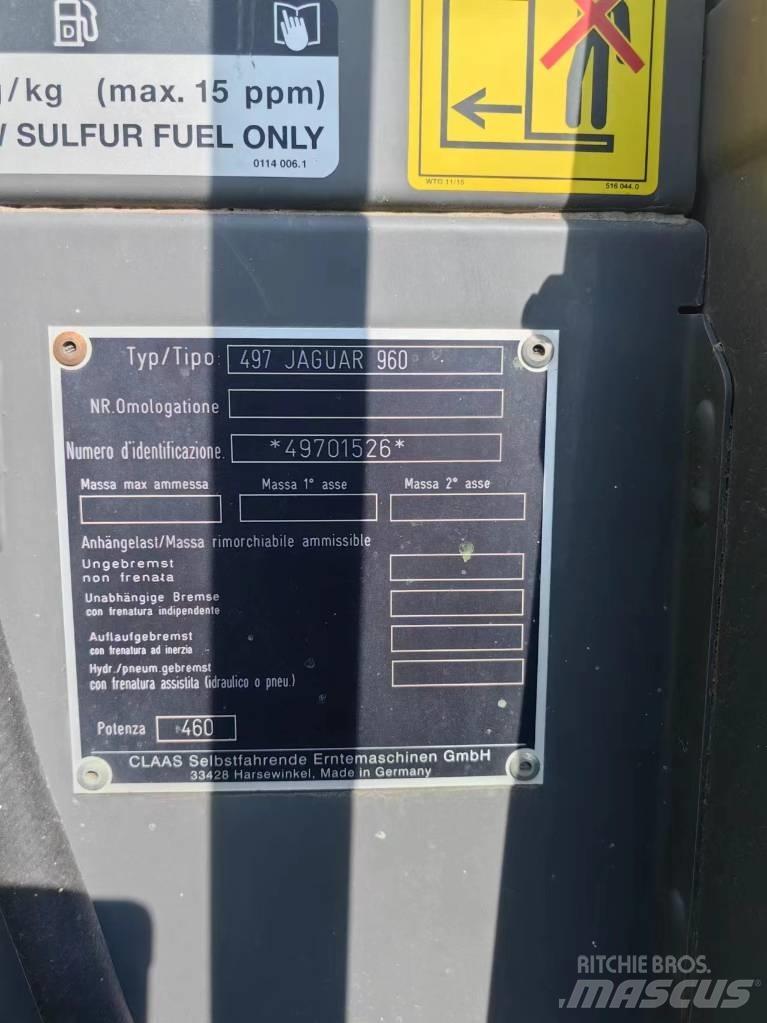 CLAAS Jaguar 960 4WD Samojízdné sekačky