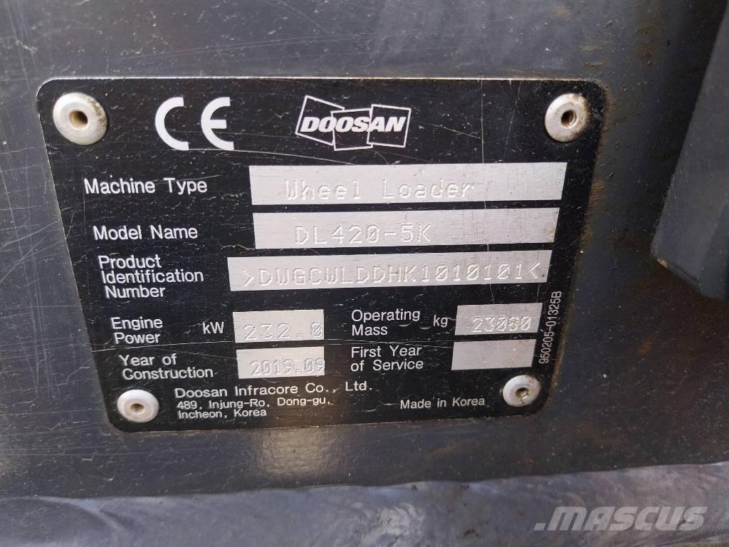 Doosan DL 420CVT-5 Kolové nakladače