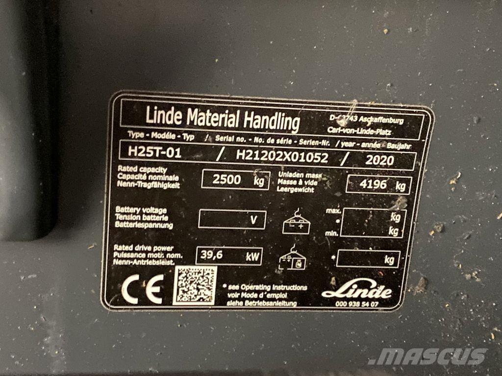 Linde H25T-01 LPG vozíky
