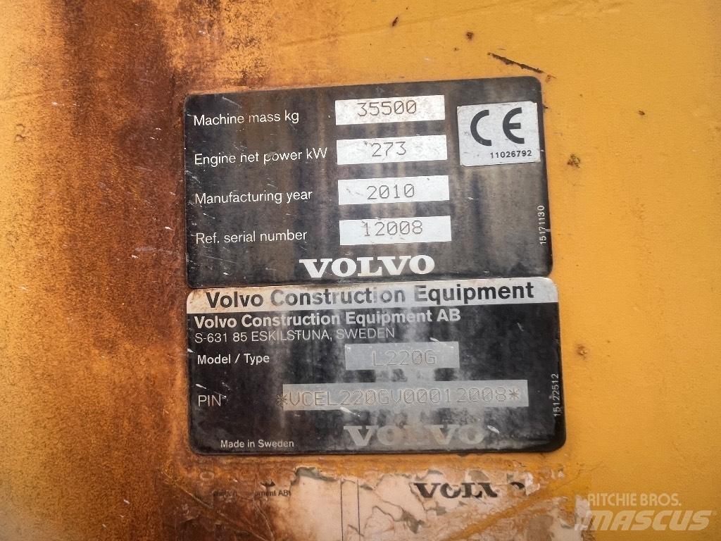 Volvo L 220 G Kolové nakladače