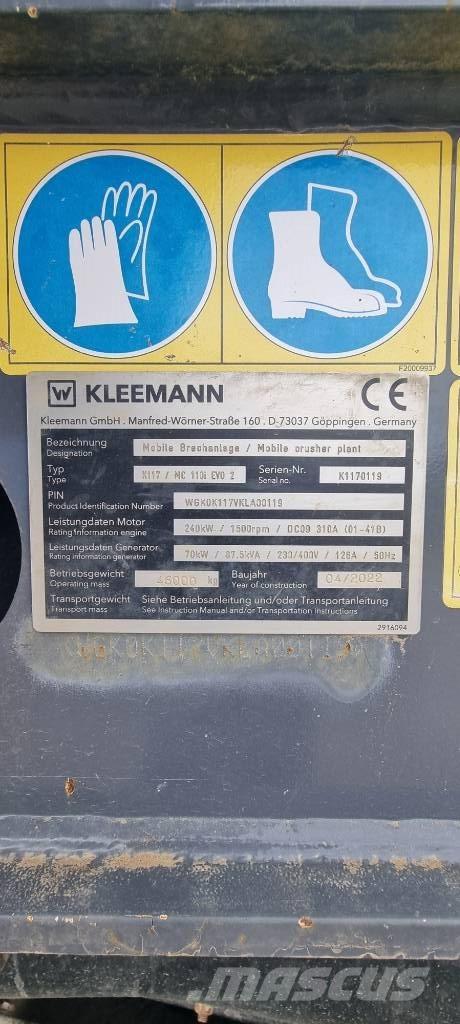 Kleemann MC110i Evo2 Drtící zařízení
