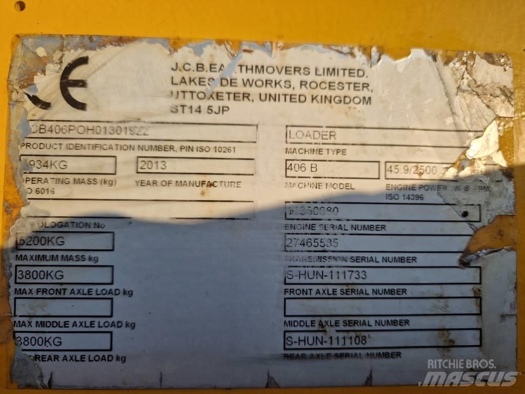 JCB 406 B Kolové nakladače