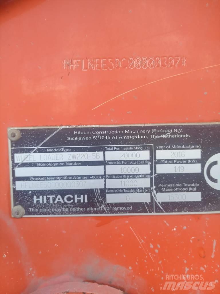 Hitachi ZW 220-6 Kolová rýpadla