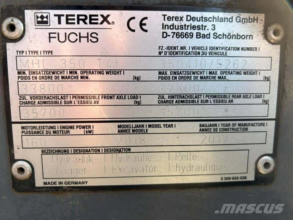 Fuchs MHL350F Stroje pro manipulaci s odpadem