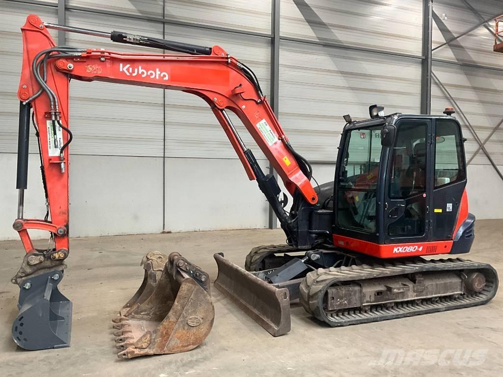Kubota KX 080-4 Midi rýpadla 7t - 12t