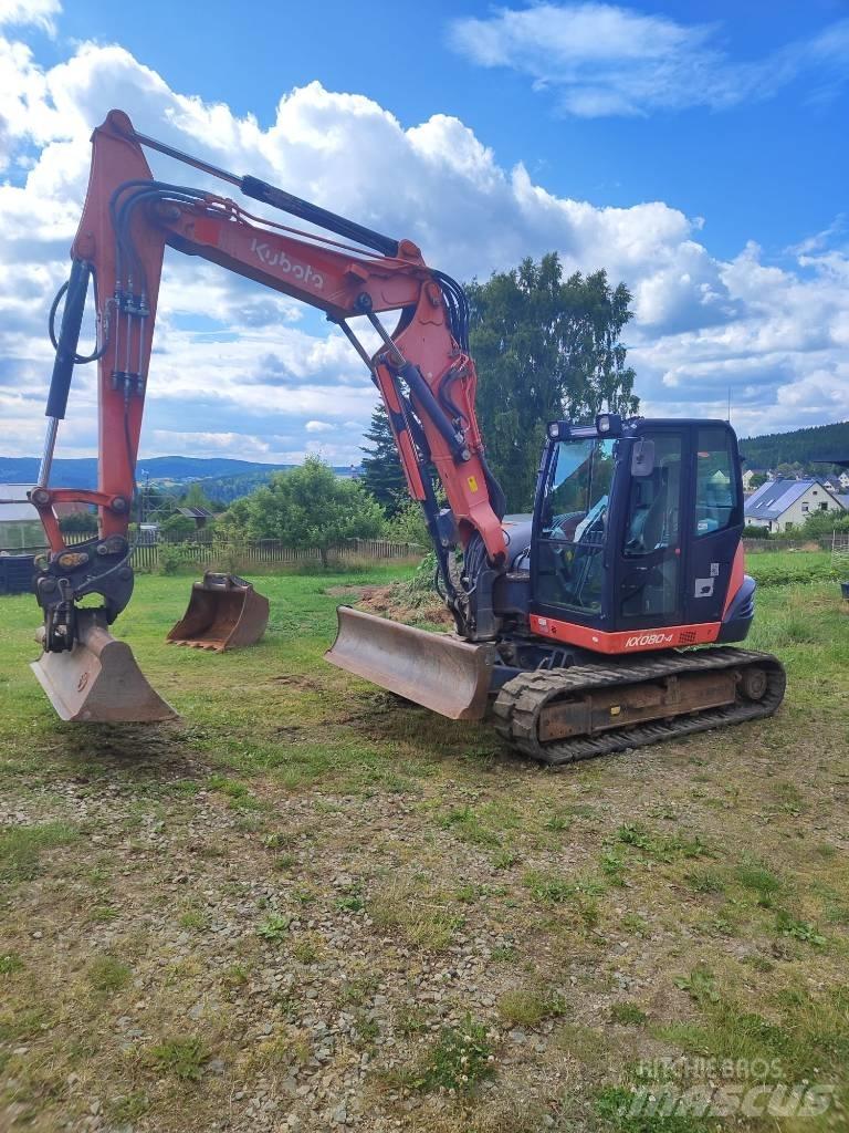 Kubota KX 080-4 Midi rýpadla 7t - 12t