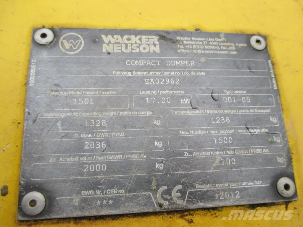 Wacker Neuson 1501 Vyklápěcí dempry
