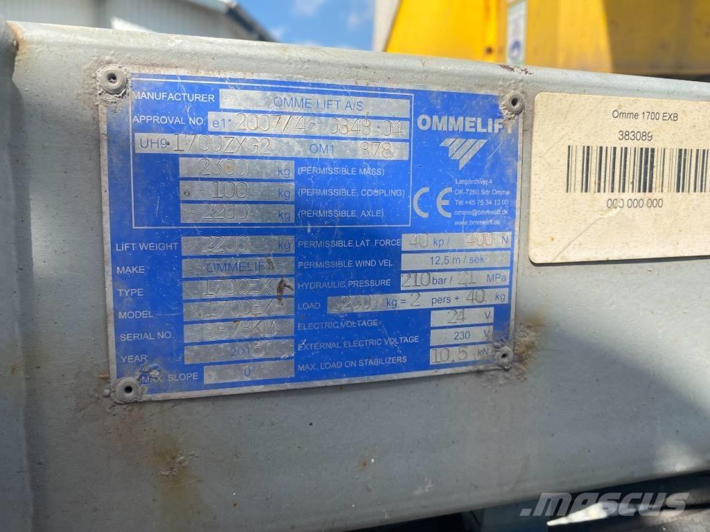Omme 1700 EBX Přívěsové plošiny