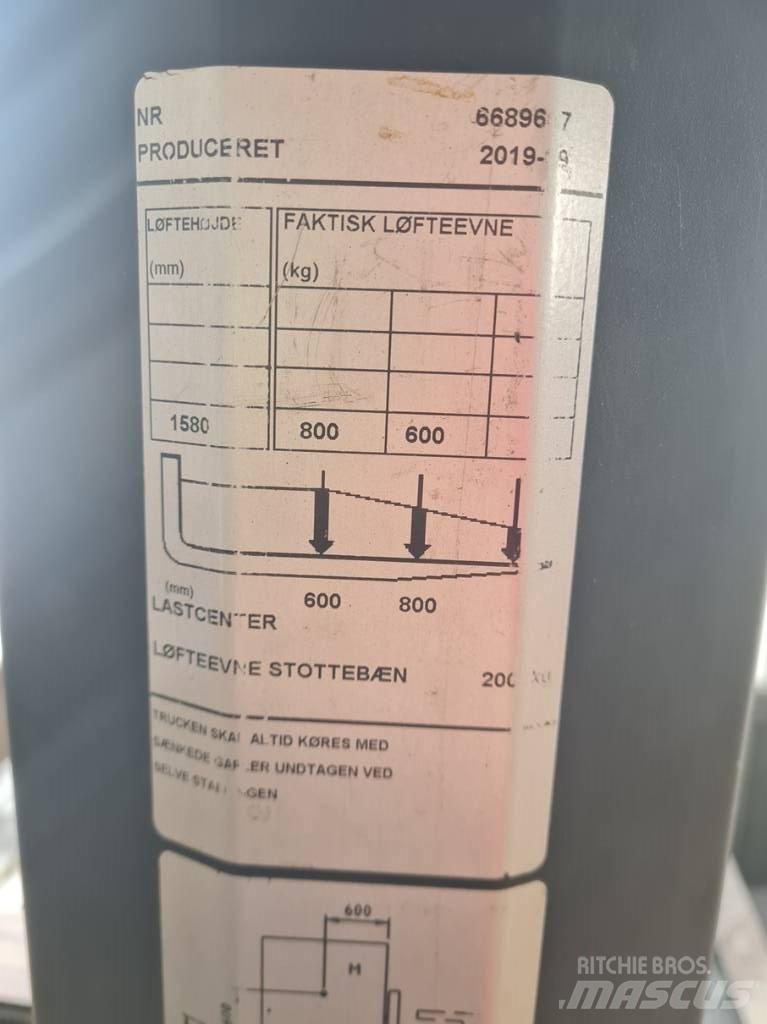 Toyota SWE080L Ručně vedené vysokozdvižné vozíky