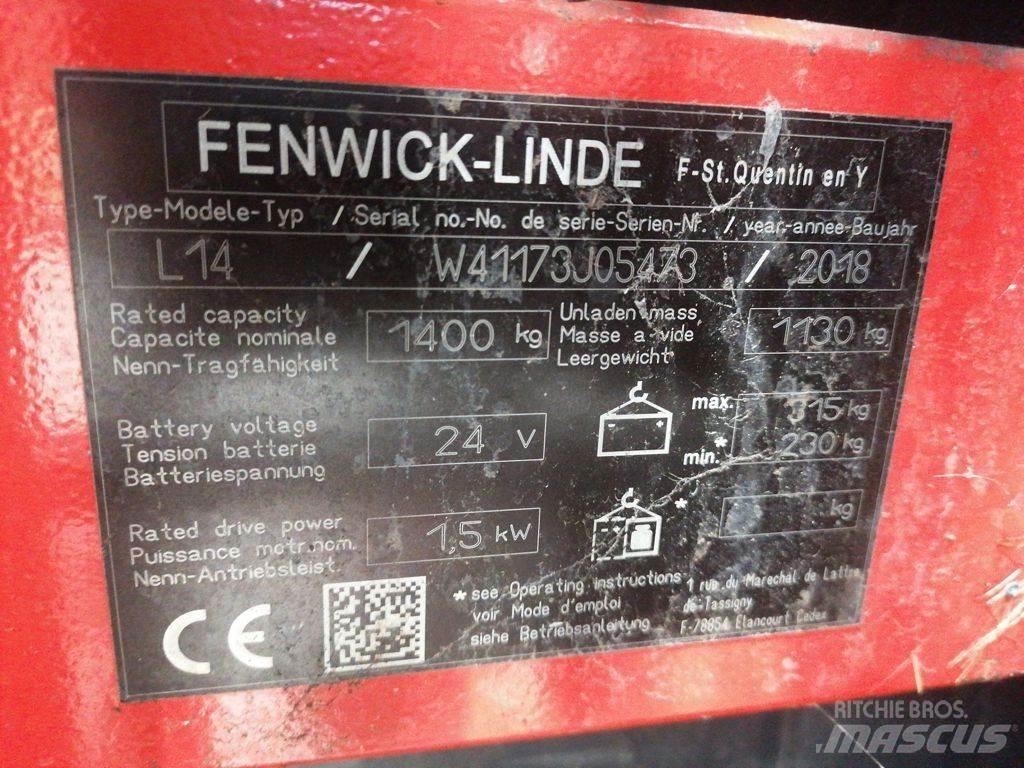 Linde L14 Ručně vedené vysokozdvižné vozíky
