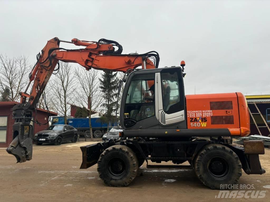 Hitachi ZX 140 W-3 Kolová rýpadla