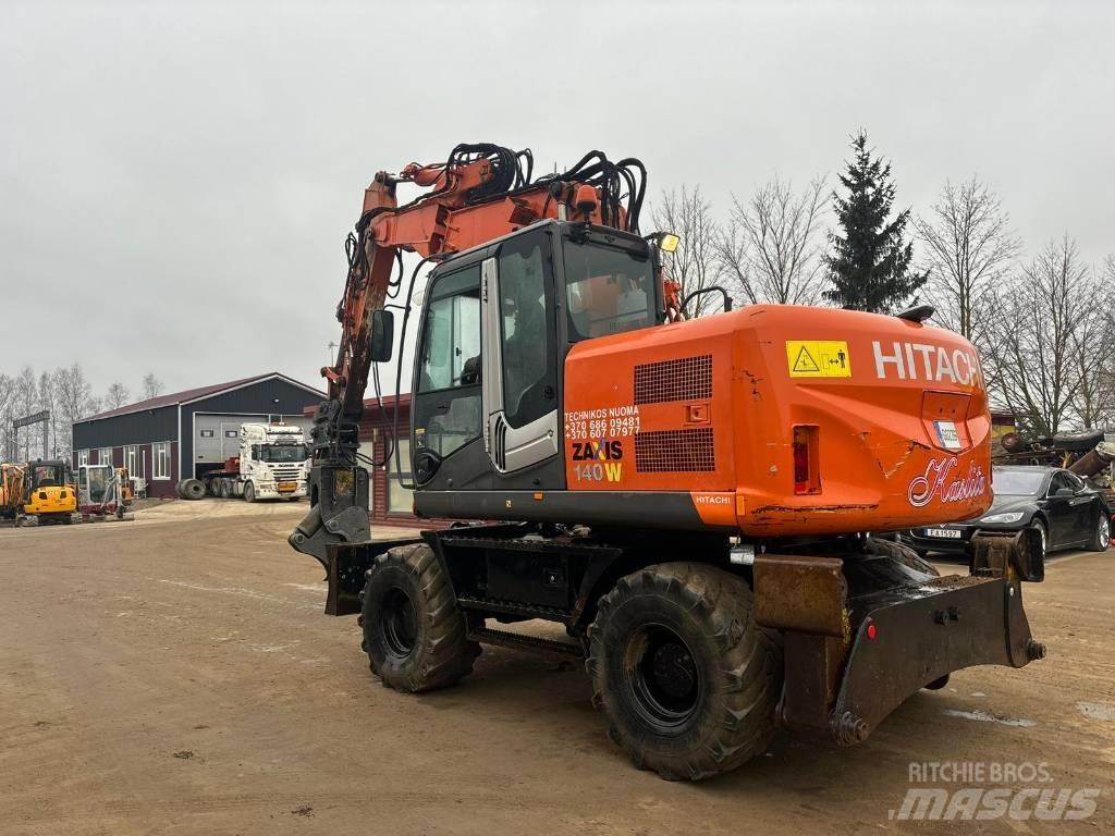 Hitachi ZX 140 W-3 Kolová rýpadla