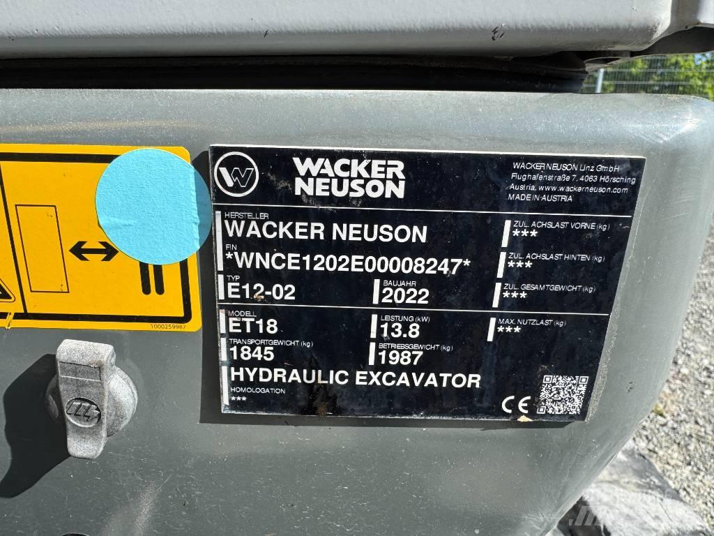 Wacker Neuson ET18 Pásová rýpadla