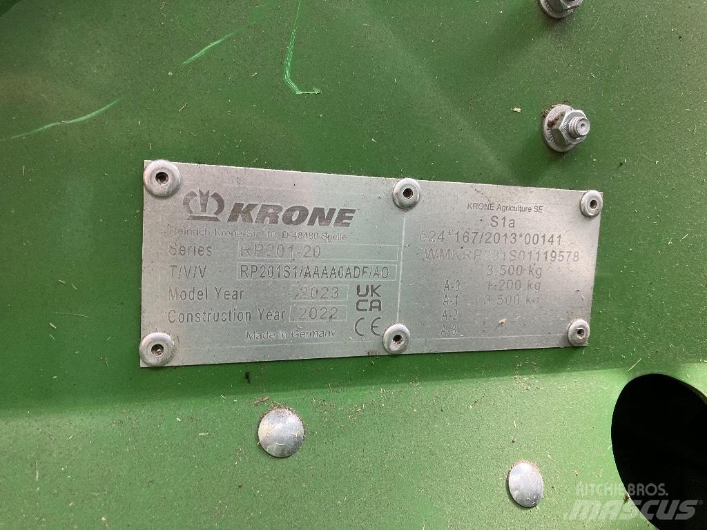 Krone Varipack v190 Lis na válcové balíky