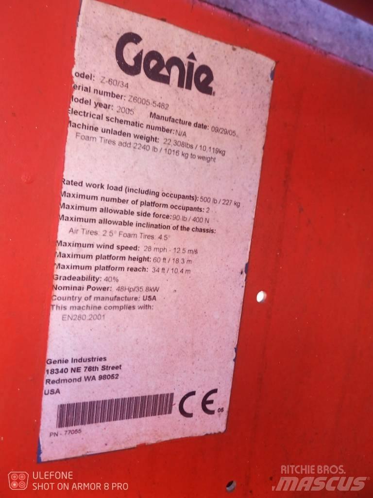 Genie Z 60/34 RT Kloubové plošiny