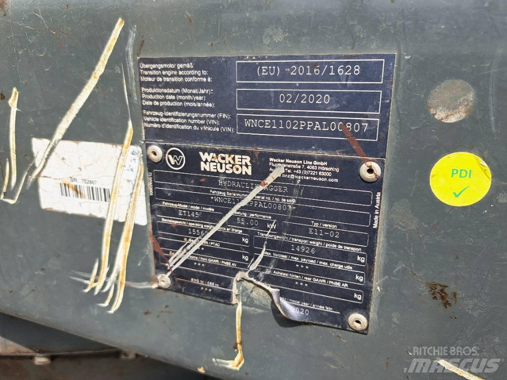 Wacker Neuson ET145 Pásová rýpadla