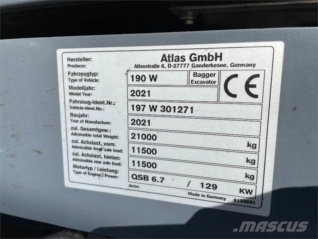Atlas 190W Kolová rýpadla