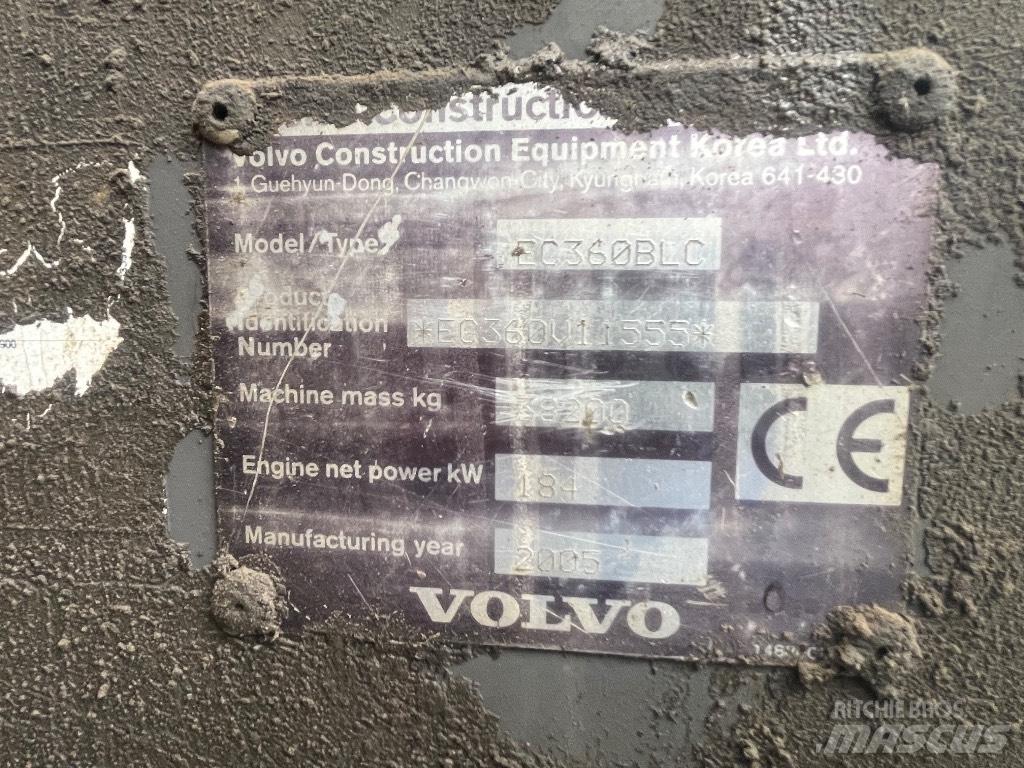 Volvo Ec360blc Pásová rýpadla