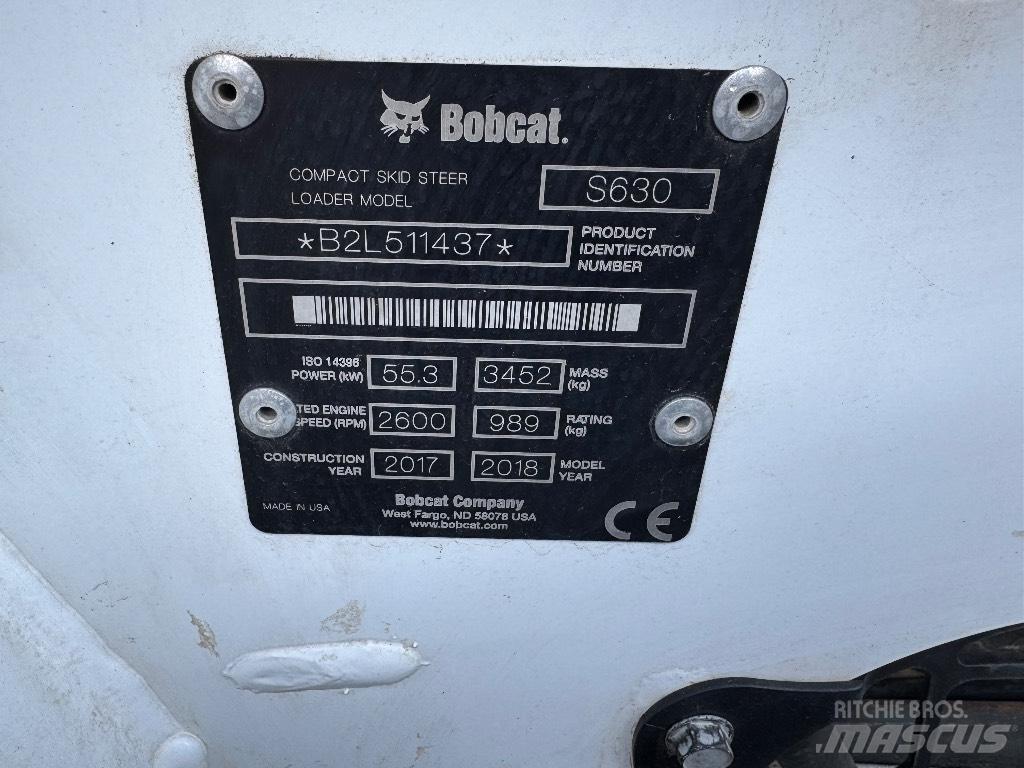 Bobcat S630 Smykem řízené nakladače