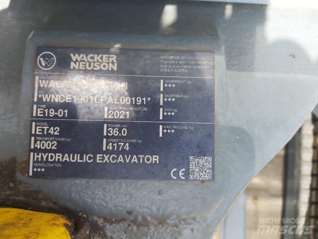 Wacker Neuson ET42 Pásová rýpadla